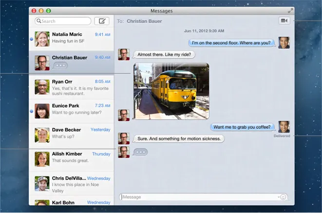 iMessages, copyright by apple