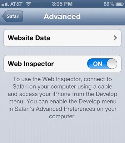 Safari’s Web Inspector